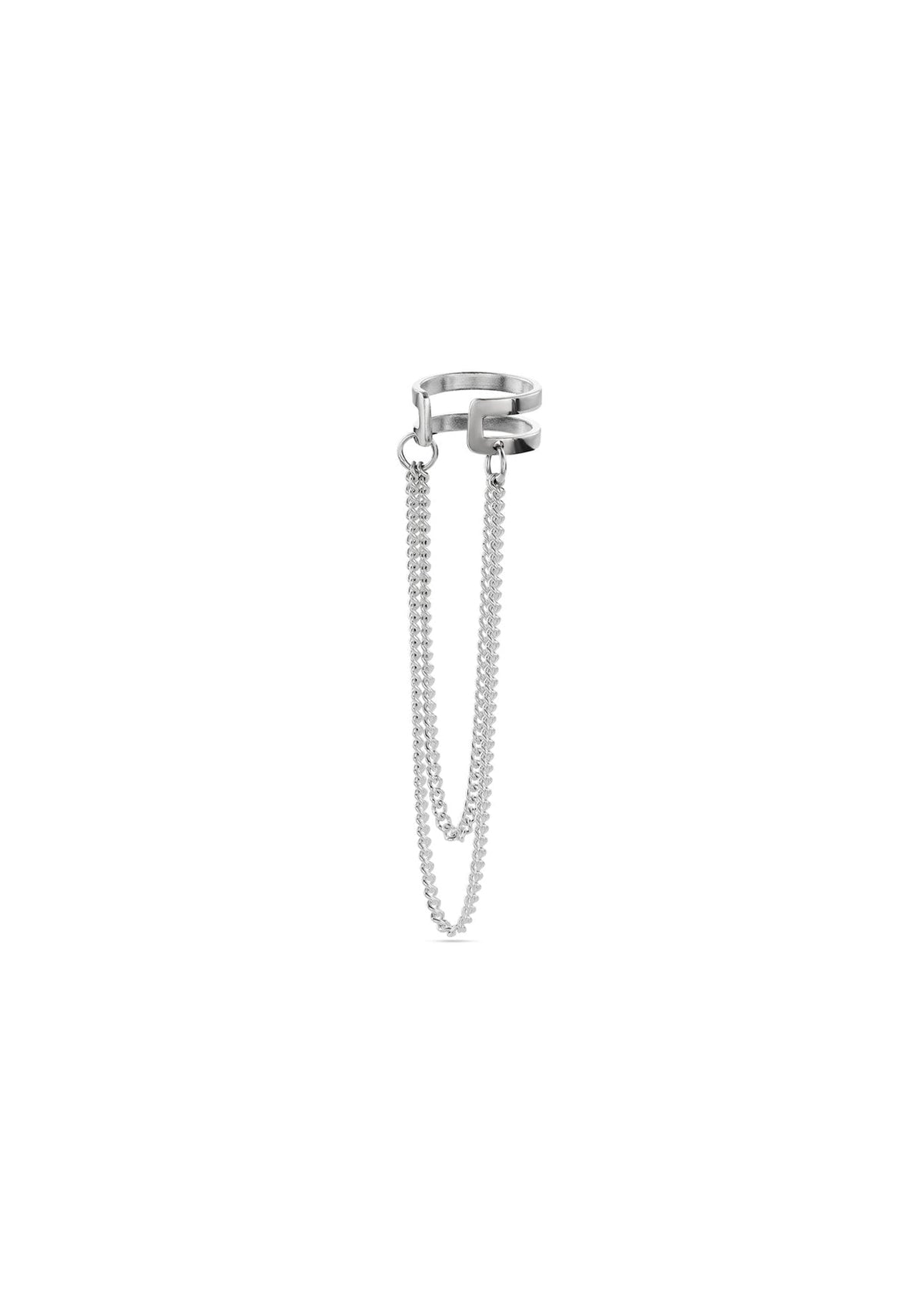 NO MORE Revolve Ear Cuff - Silver, photo 3