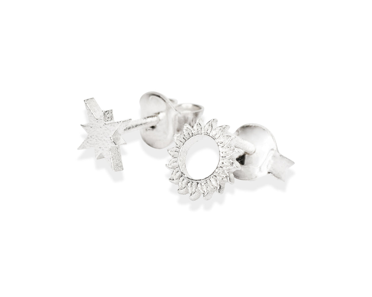 New Vintage by Kriss Celestial Sun Stud Earrings, photo 4