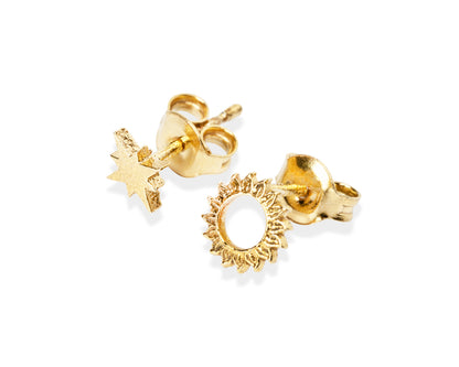 New Vintage by Kriss Celestial Sun Stud Earrings, photo 2