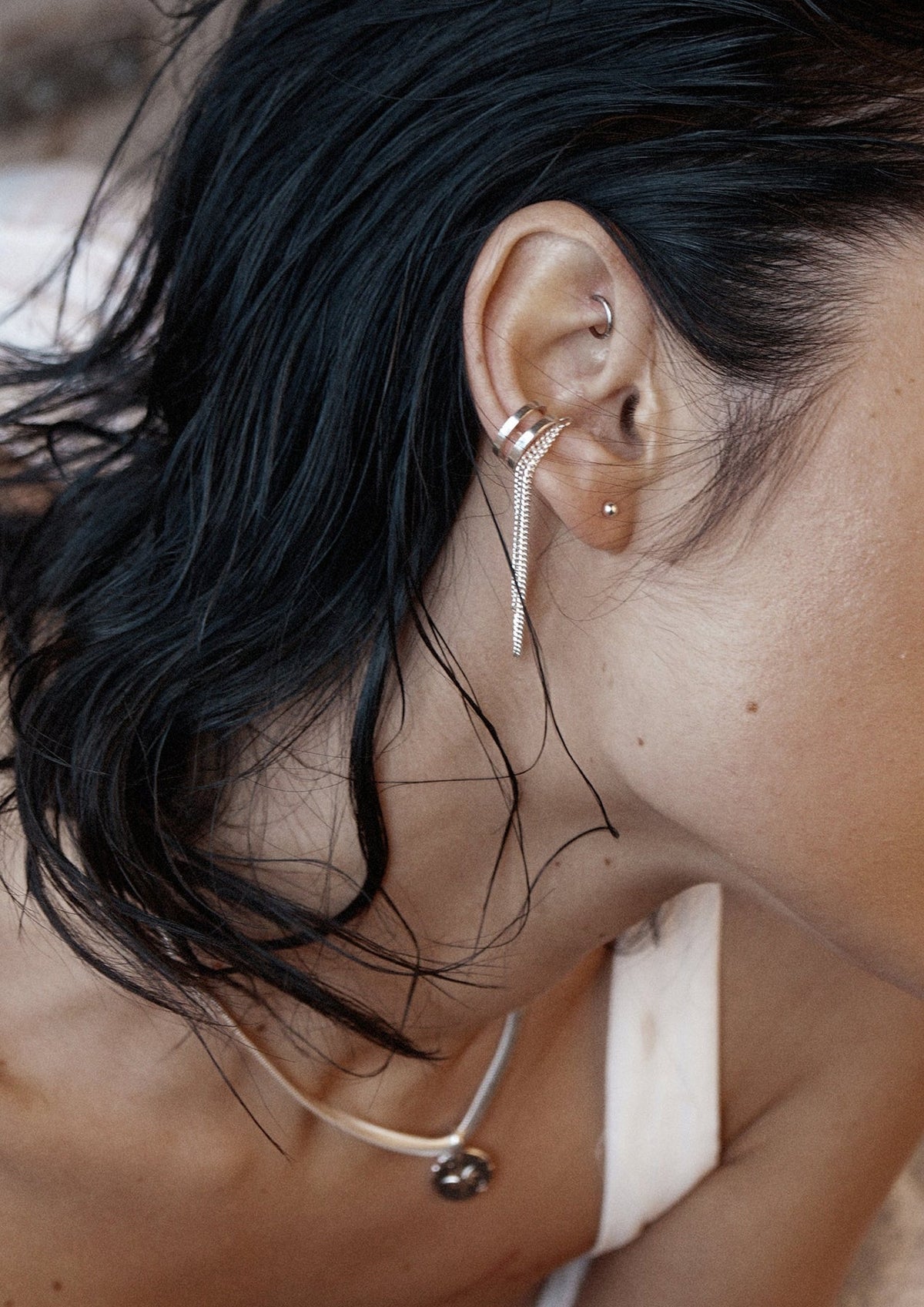 NO MORE Revolve Ear Cuff - Silver, photo 2