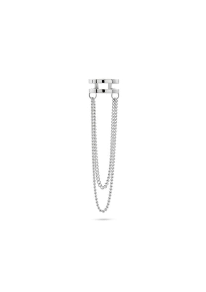 NO MORE Revolve Ear Cuff - Silver, photo 4